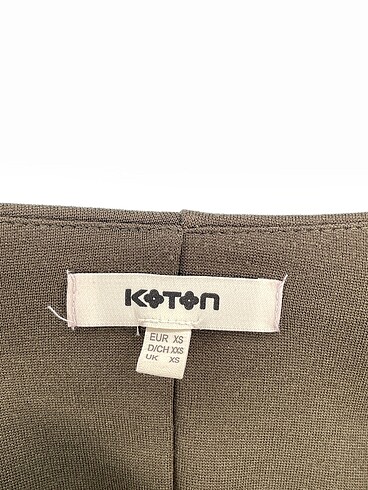 xs Beden haki Renk Koton Düz Kesim %70 İndirimli.
