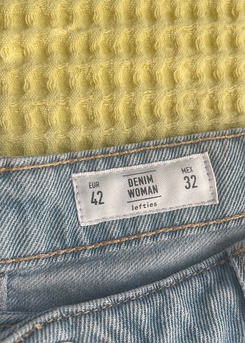 Diğer Lefties Gevşek Kesim Mavi Midi Denim Şort