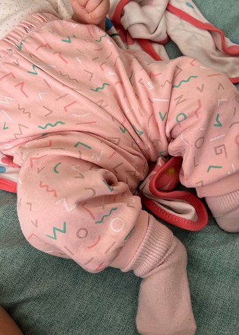 Pembe Bebek Kız Tulum Seti Fermuarlı