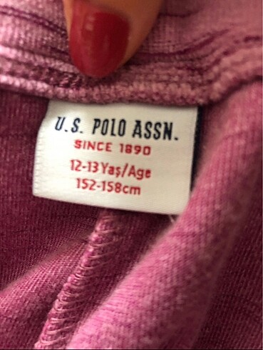 12-13 Yaş Beden pembe Renk US POLO ASSN kız çoçuk eşofman
