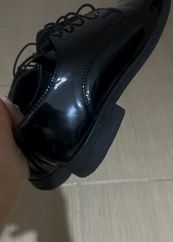 Siyah Parlak Erkek Klasik Ofis Ayakkabısı - Görsel 6