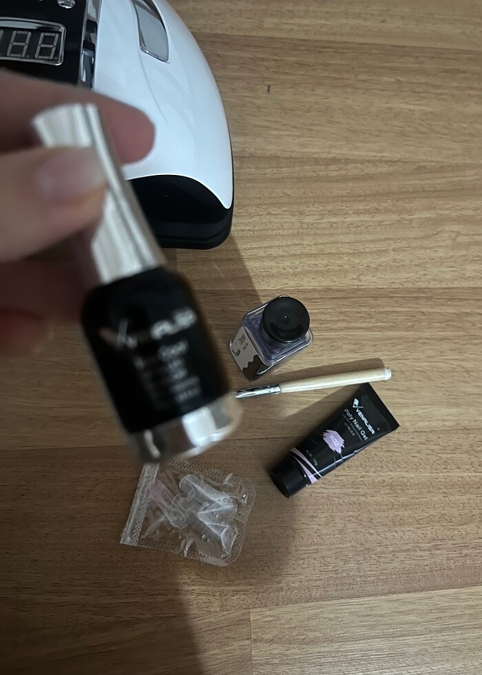 Sun 280 watt uv led kurutma cihazı yanında Venalisa top coat ve  - Görsel 4