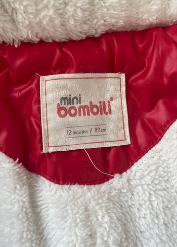 Kız Bebek Kırmızı Parlak Kürklü Tulum yeni - Görsel 3