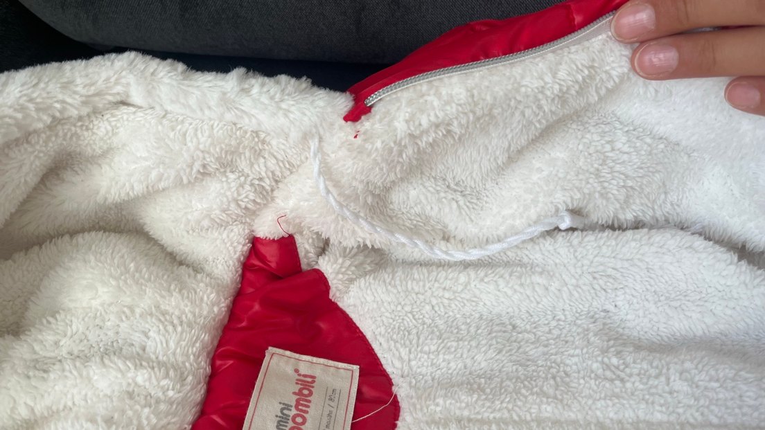 Kız Bebek Kırmızı Parlak Kürklü Tulum yeni - Görsel 5