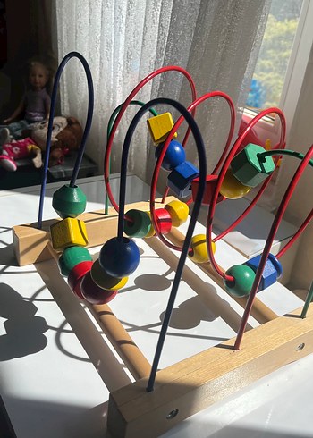 Beden Renk Renkli Ahşap Eğitici Oyuncak #ikea