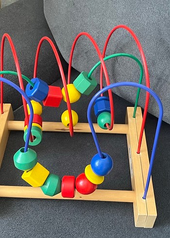 Beden Renkli Ahşap Eğitici Oyuncak #ikea