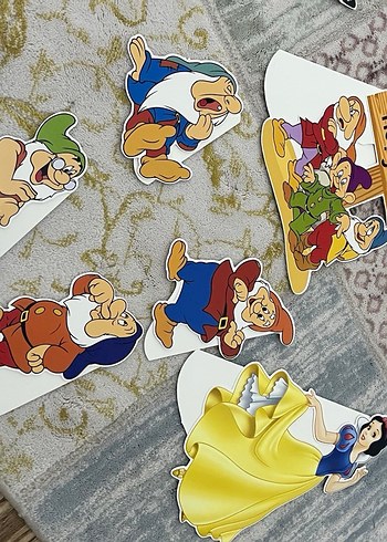 Pamuk prenses Doğum Günü Parti Süsü Seti - Görsel 11