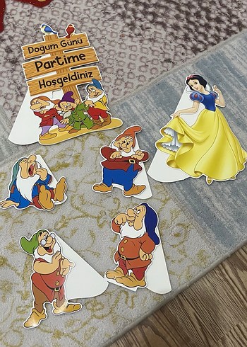 Pamuk prenses Doğum Günü Parti Süsü Seti - Görsel 18