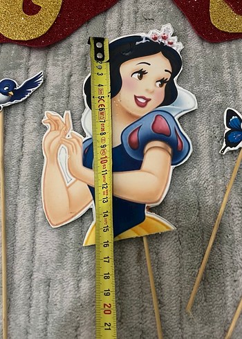 Pamuk prenses Doğum Günü Parti Süsü Seti - Görsel 13