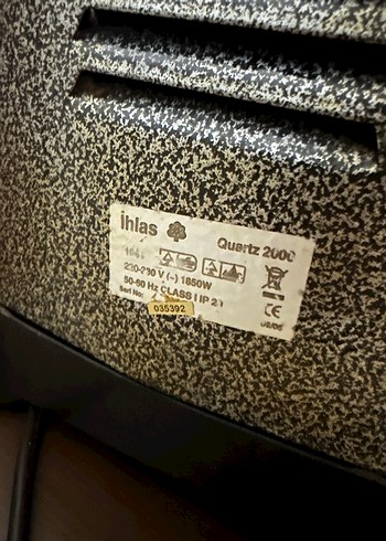 Elektrikli Isıtıcı ihlas Aura Quartz 2000 1850 W - Görsel 12