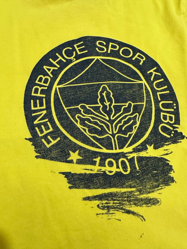 Fenerbahçe Sarı Baskılı Erkek Tişört 5/6 yaş - Görsel 2