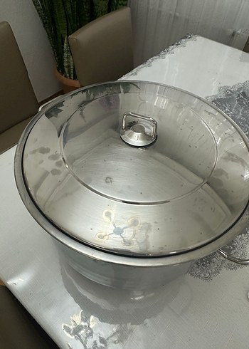 Büyük boy çelik tencere 40x25 cm - Görsel 3