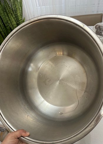 Büyük boy çelik tencere 40x25 cm - Görsel 6