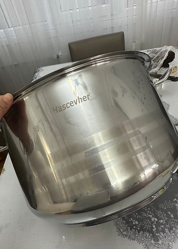 Büyük boy çelik tencere 40x25 cm - Görsel 7