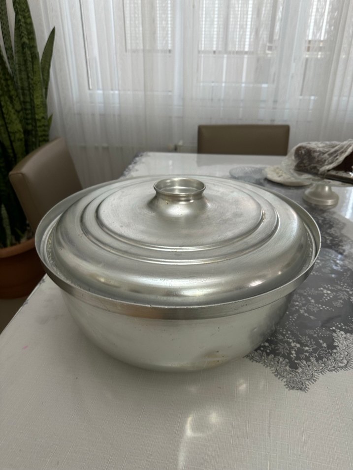 Büyük boy tencere alüminyum 45 x 19 cm 18 litre - Görsel 3