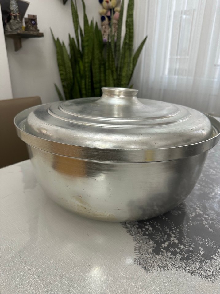 Büyük boy tencere alüminyum 45 x 19 cm 18 litre - Görsel 4