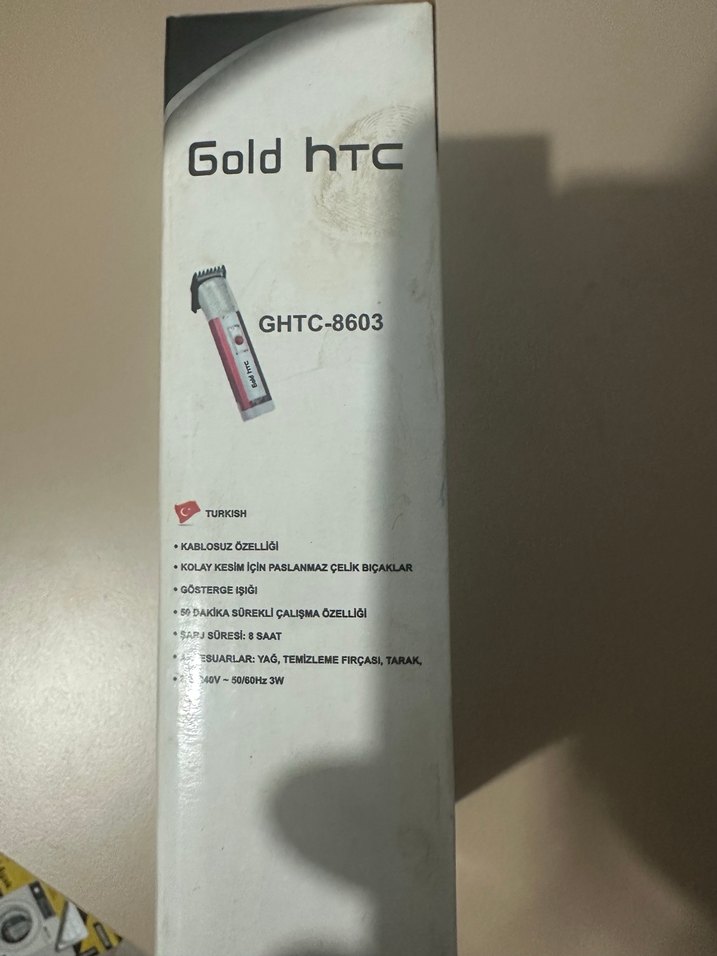 Şarj Edilebilir Traş Makinesi Gold HTC 8603 - Görsel 3