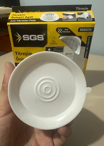 Çamaşır makinası Titreşim Önleyici Ayak 4'lü Sarı-Gri - Görsel 3