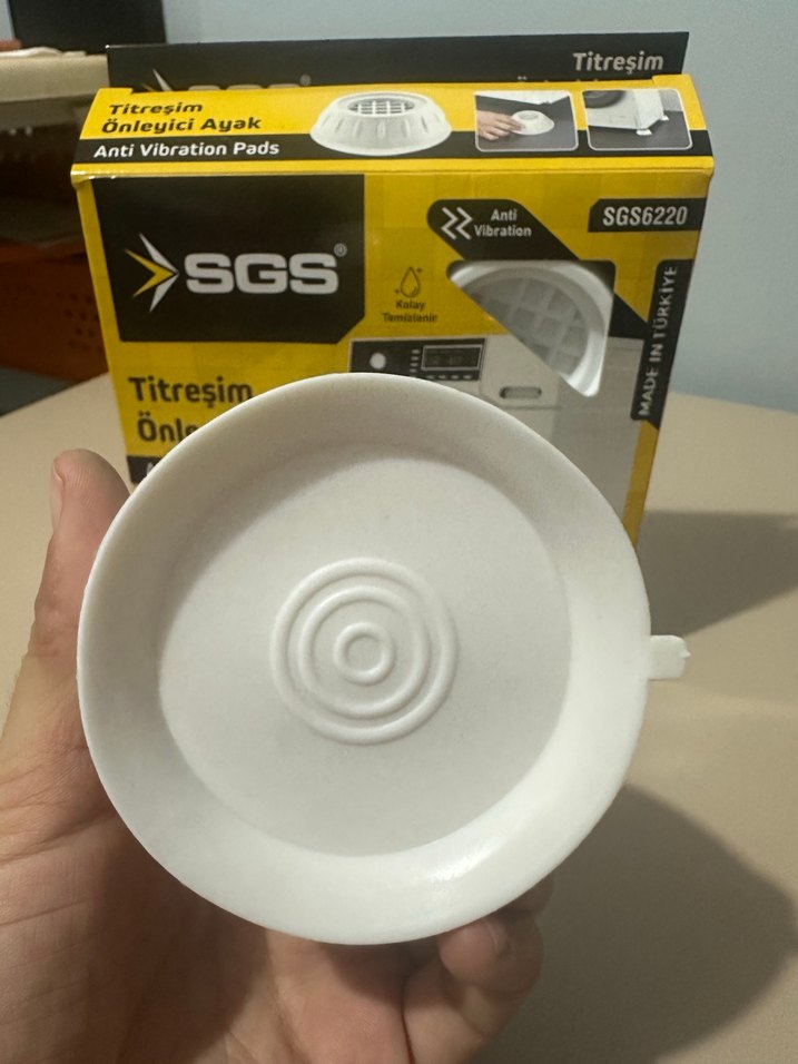 Çamaşır makinası Titreşim Önleyici Ayak 4'lü Sarı-Gri - Görsel 3