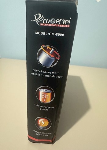 Şarjlı ProGemei GM-8000 Erkek Tıraş Makinesi - Görsel 3
