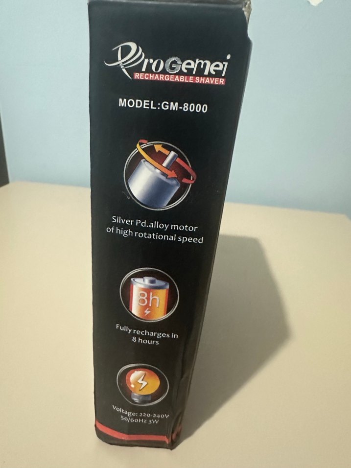Şarjlı ProGemei GM-8000 Erkek Tıraş Makinesi - Görsel 3