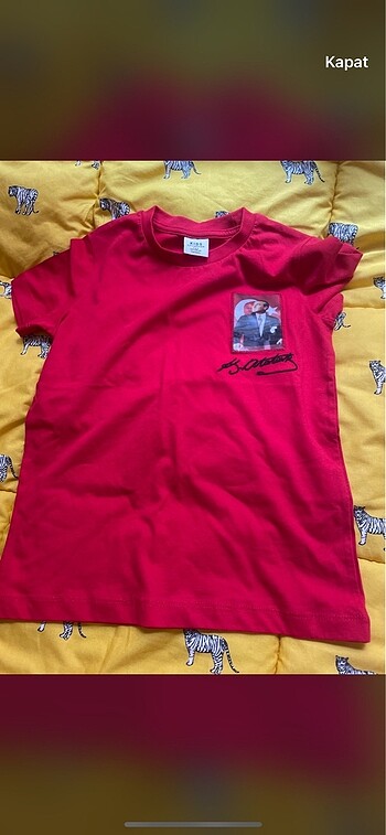 8 Yaş Beden Atatürk Tshirt 7 8 yaş Kırmızı