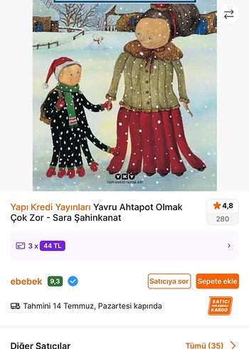 Yavru Ahtapot Olmak Çok Zor - Sara Şahinkanat