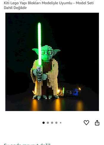 Beden Renk Yoda Figürlü LED Aydınlatma Kiti