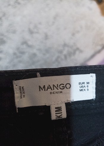 Siyah Bağcıklı Cep Detaylı Kadın Kot Pantolon - Görsel 4