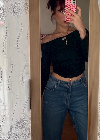 Bershka High Waist Straight Jeans