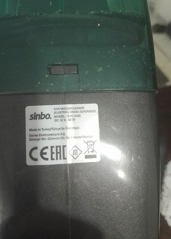 Sinbo SVC3460 Siyah El Süpürgesi - Görsel 7