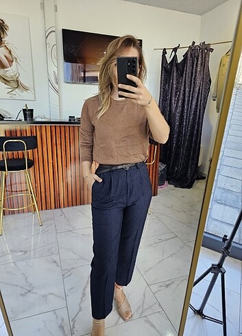 Lacivert pantalon - Görsel 5