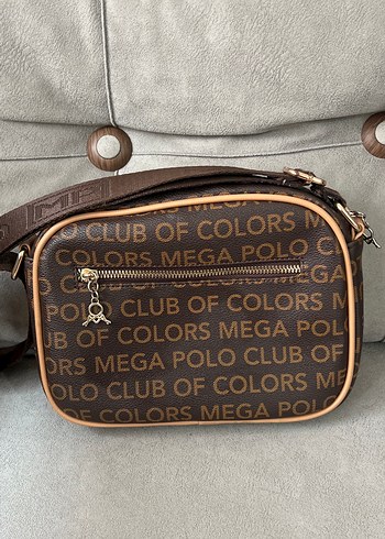 Diğer mega polo club of colors Kahverengi Baskılı Kadın Deri Çapraz