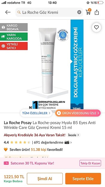  Beden LA ROCHE C VİTAMİNİ