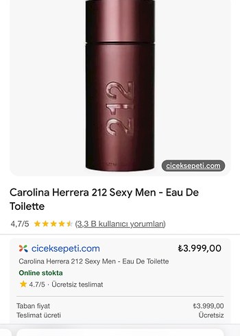 Carolina Herrera Carolina Herrera 212 Men Parfüm Seti