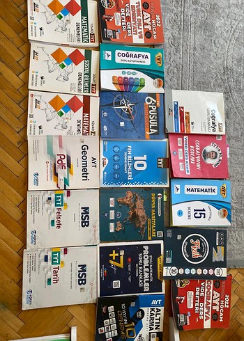 Çeşitli TYT, AYT ve MSB Sınav Hazırlık Kitapları