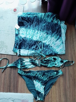 hm bikini pareo takım