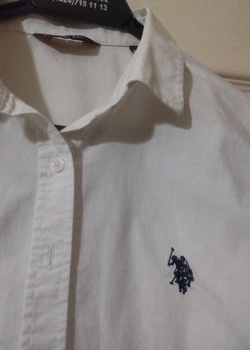U.S. Polo Assn. Beyaz uzun Kollu Kadın Gömlek