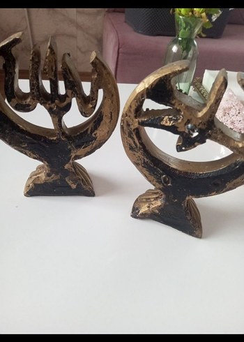 Altın Renkli Parlak İslami Figürin Seti - Görsel 2