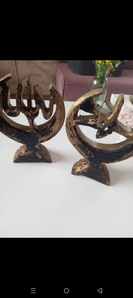 Altın Renkli Parlak İslami Figürin Seti - Görsel 2