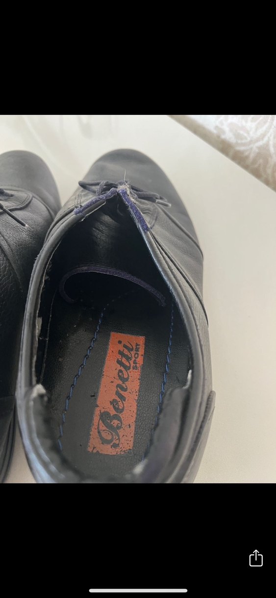 Siyah Spor Ayakkabı deri - Görsel 3