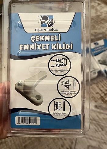 Diğer Beyaz Çekmeli Emniyet Kilidi 4'lü Set