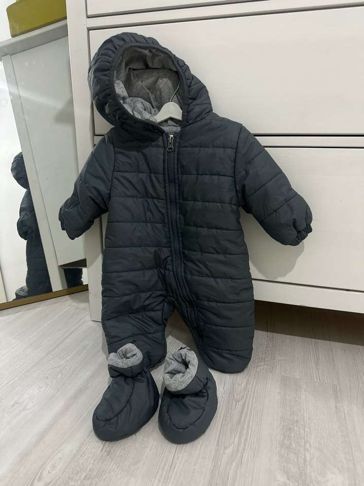 Gri astronot Erkek Bebek Tulum - Görsel 2