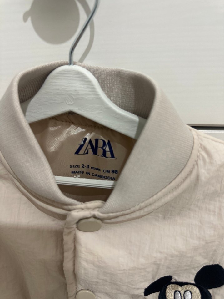 Unisex Çocuk Beyaz Mickey Mouse Ceket - Görsel 3