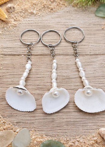 Deniz Kabuğu Anahtarlık 10 Adet (küçük boy) - Görsel 2