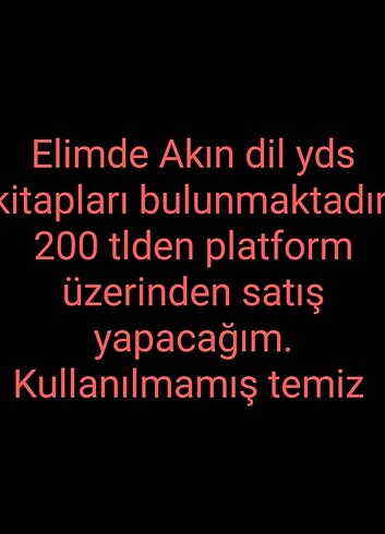 Yds Akın dil kitapları 