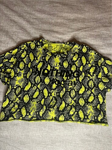 Yılan Desenli t shirt