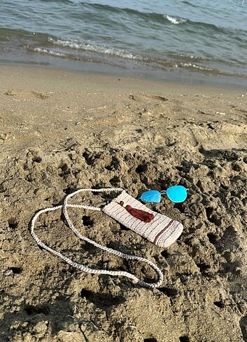 Beden Bohem etnik tarz el örgüsü Telefon çantası