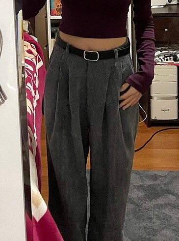 Kadife baggy pantolon