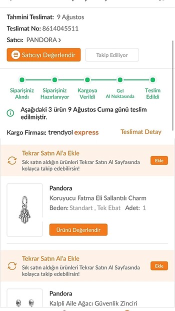 Beden beyaz Renk Pandora charm orijinal